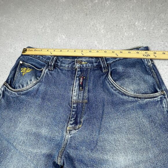 Vintage Esco Willie 90s Y2K Jeans Mens 36 Blue Wide Baggy Jeans Denim Pockets - Picture 10 of 15